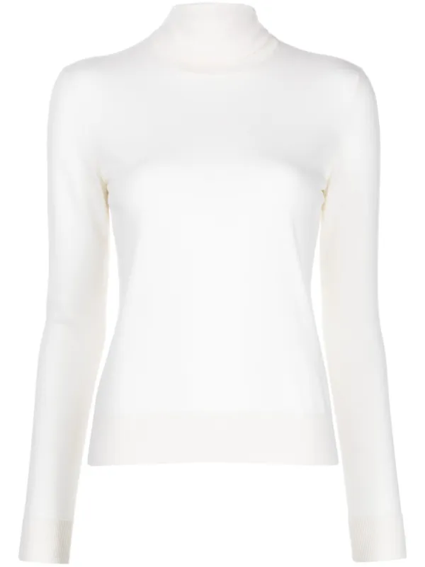 Ralph Lauren Collection Roll-neck Cashmere Jumper in White