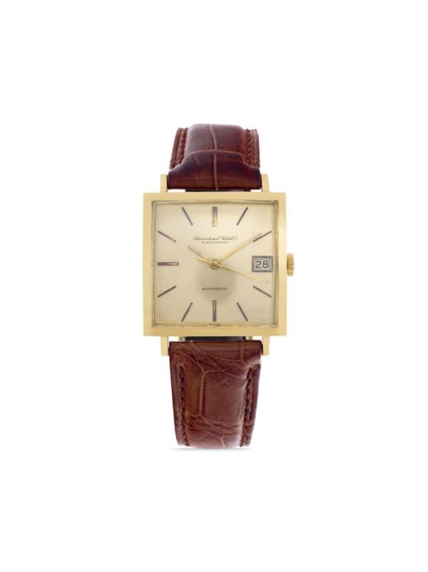 IWC Schaffhausen 1960 pre-owned 18kt Yellow Gold 30.5mm - Farfetch