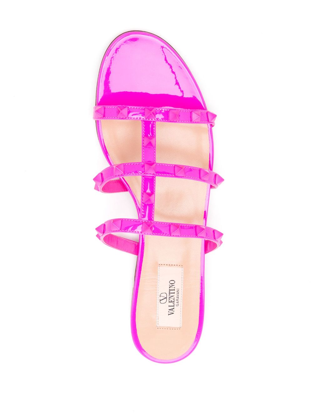 Valentino Garavani Sandalen verfraaid met rockstud Roze