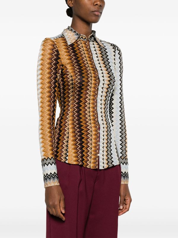 Missoni metallic discount knit top