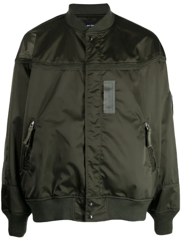 Comme Des Garçons Homme Panelled zip-up Bomber Jacket - Farfetch