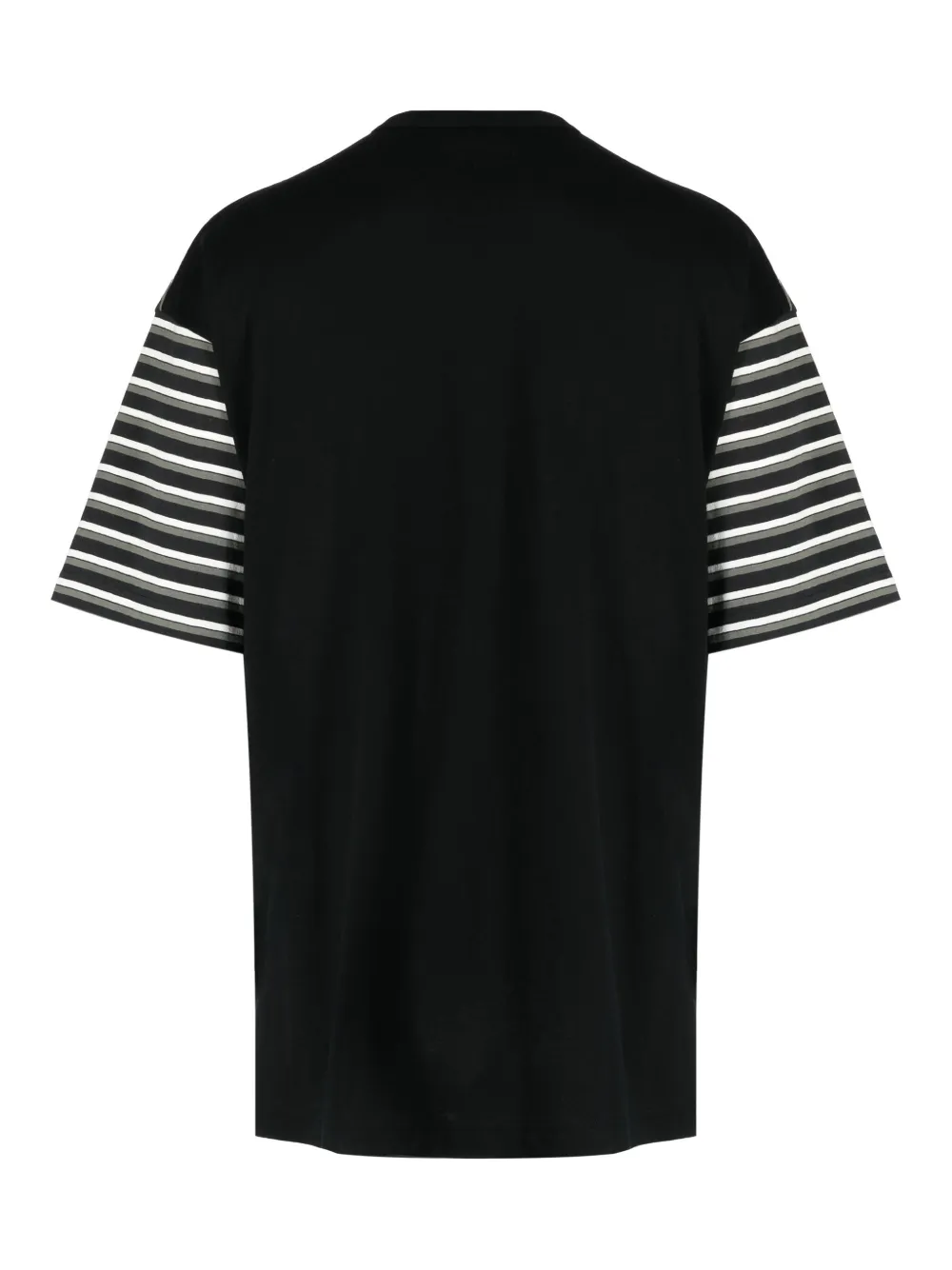 Comme Des Garçons Homme T-shirt met colourblocking - Zwart