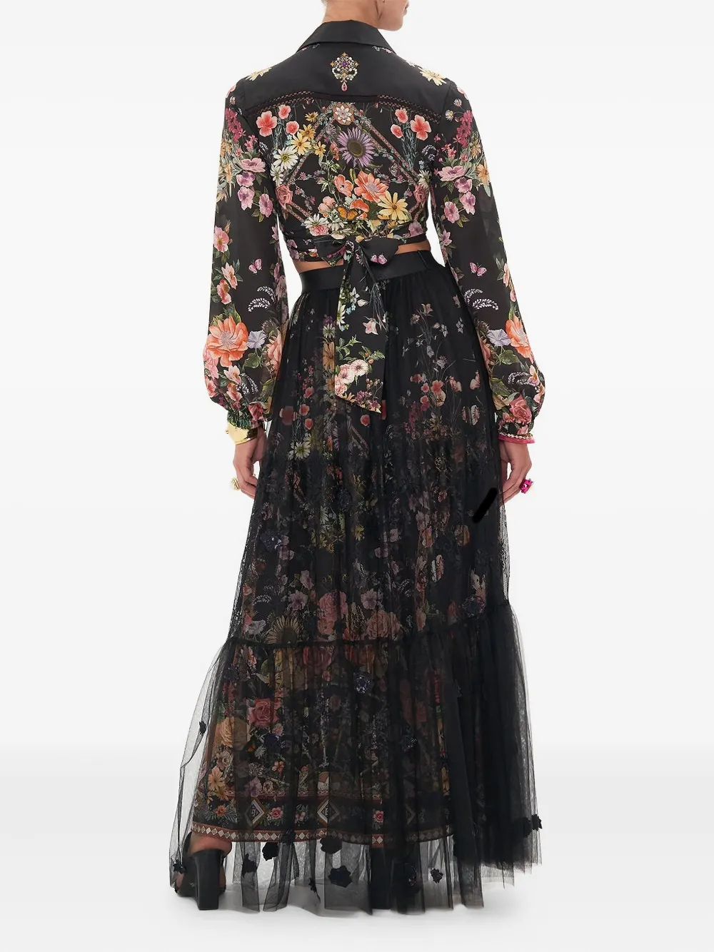 Camilla Letters from a Vineyard maxi-rok Zwart