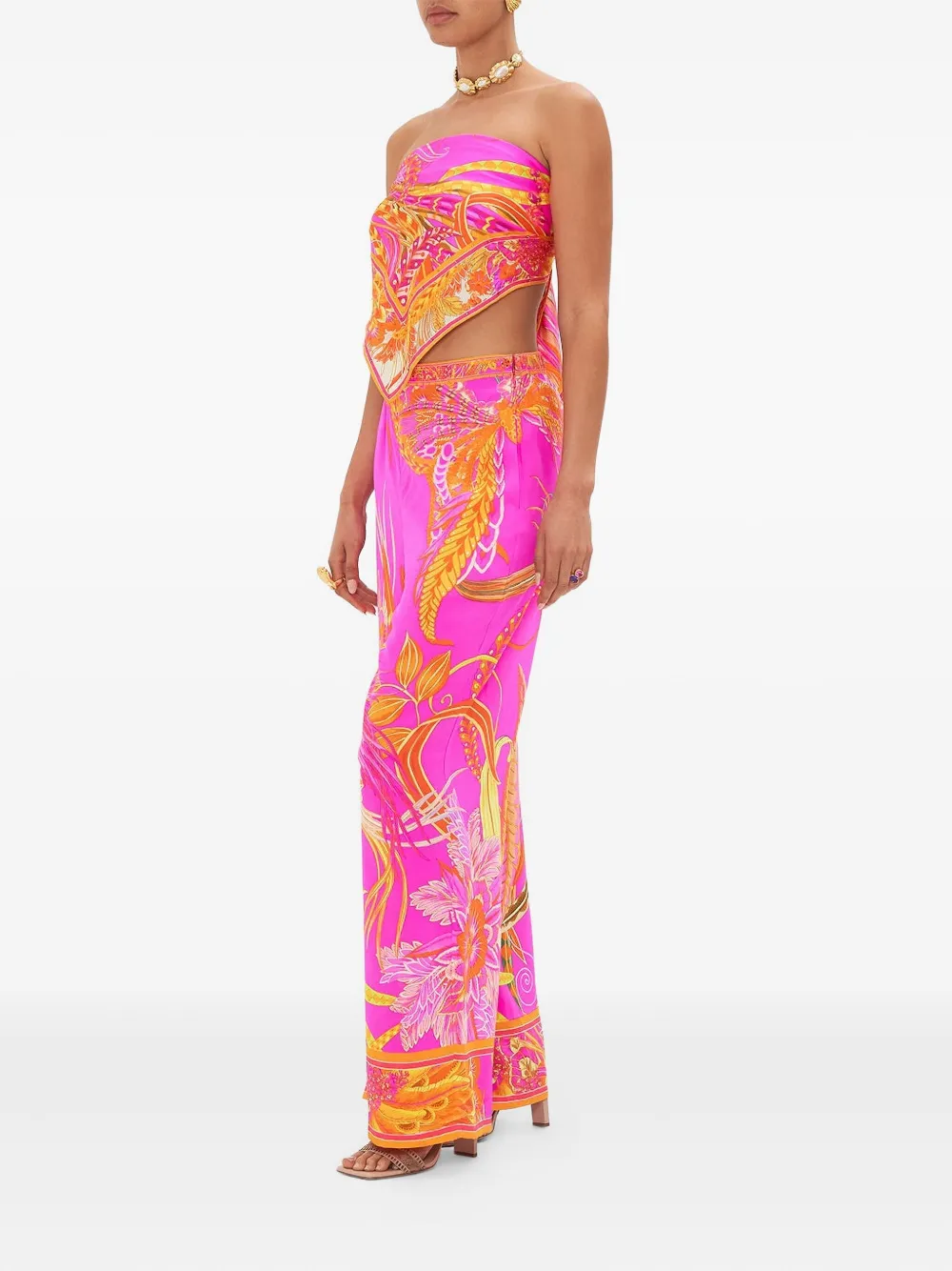 Camilla A Heart That Flutters wide-leg trousers - Roze