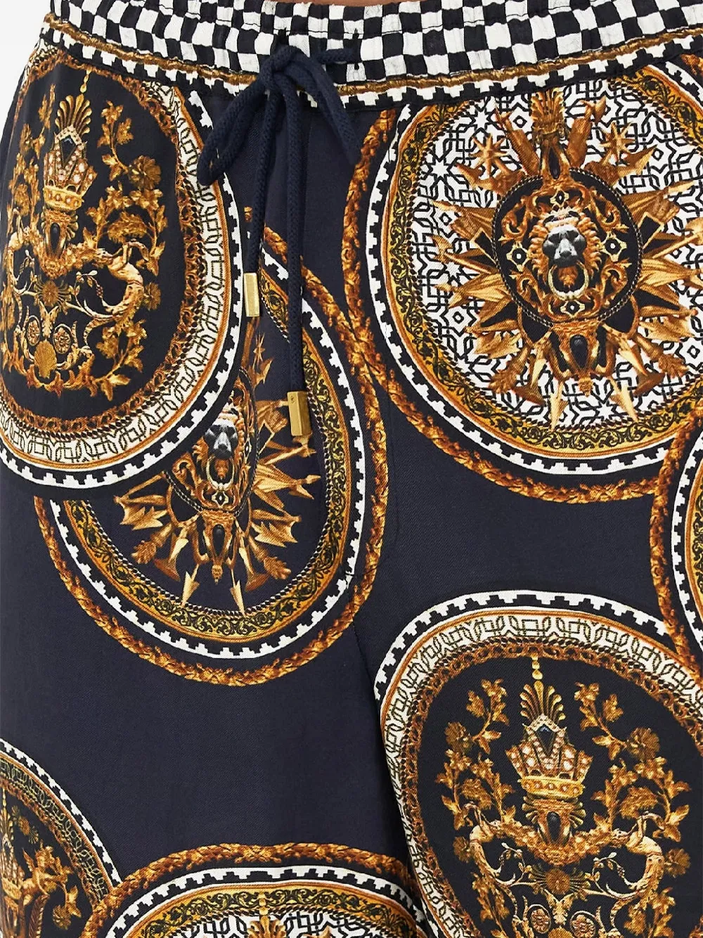 Camilla Duomo broek met print Bruin