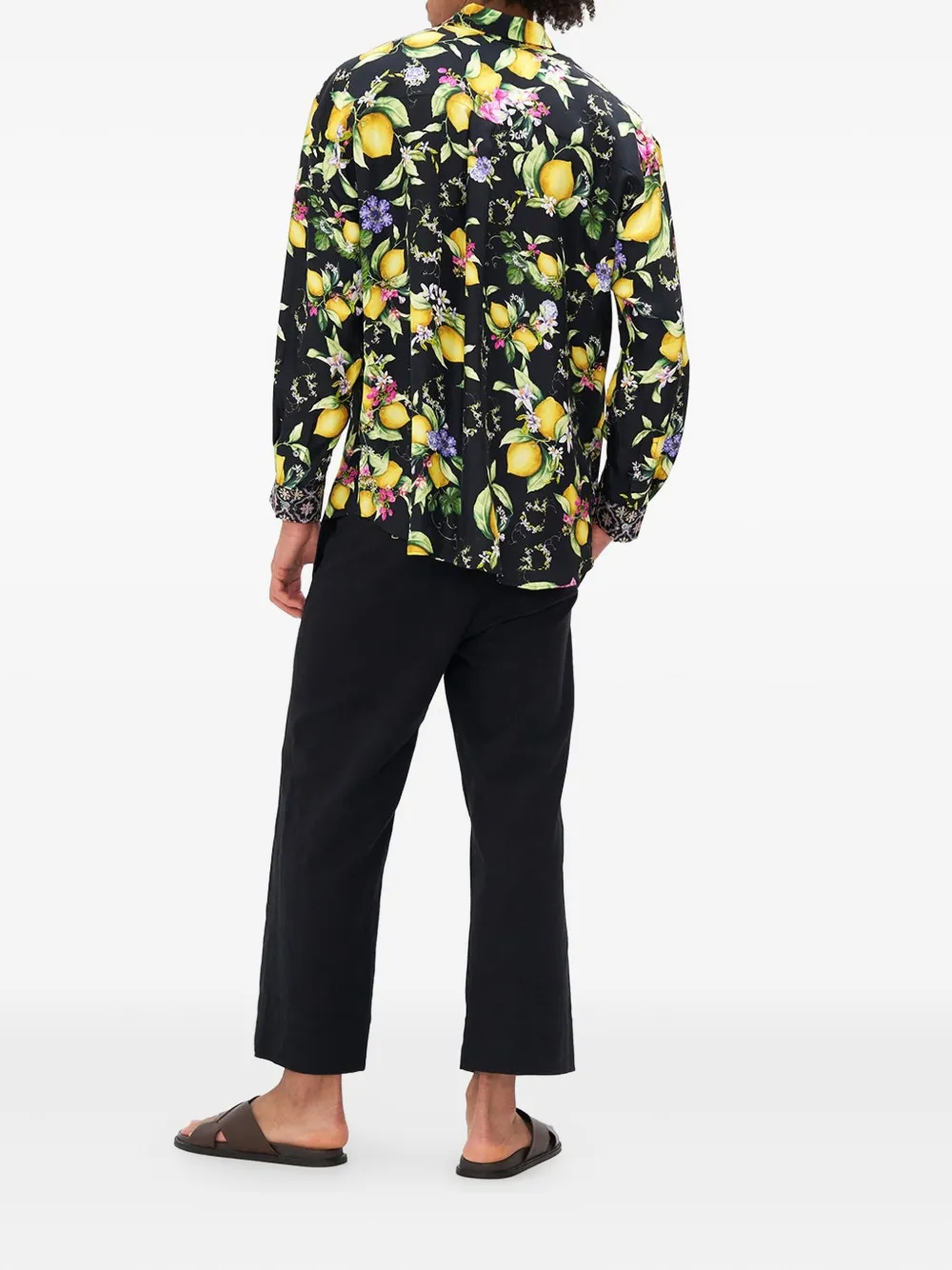 Camilla Overhemd met bloemenprint Blauw