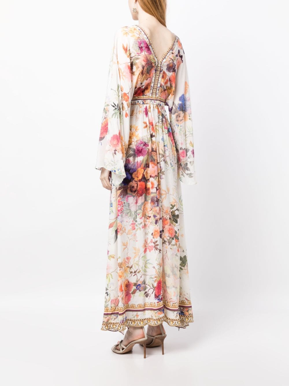 Shop Camilla Friends With Frescos Kimono Dress In Mehrfarbig