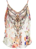 Camilla Friends with Frescos silk top - Multicolour