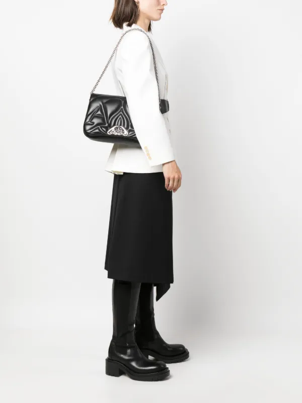 ALEXANDER MCQUEEN The Seal レザー ショルダーバッグ Alexander McQueen The Seal ショルダーバッグ | ブラック