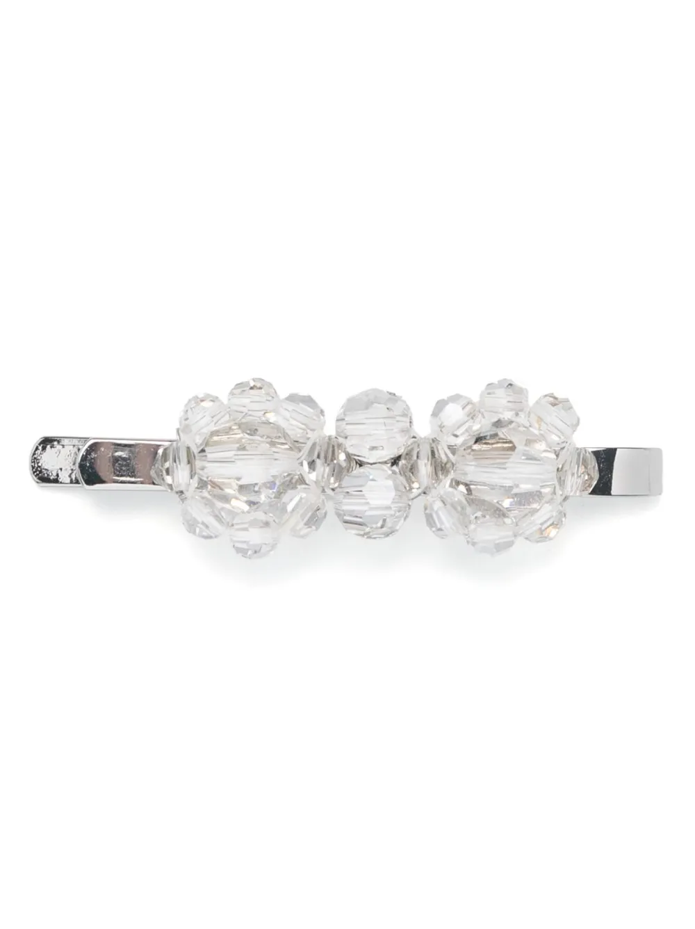 Simone Rocha faceted-bead detail hairclip - Grey