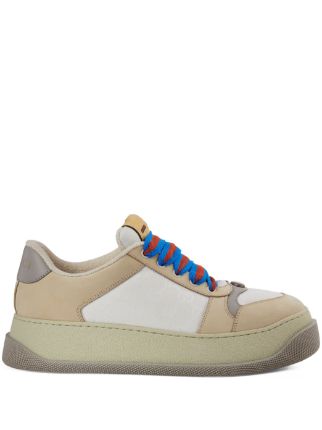 Gucci Sneakers Brown, Orange, and Blue