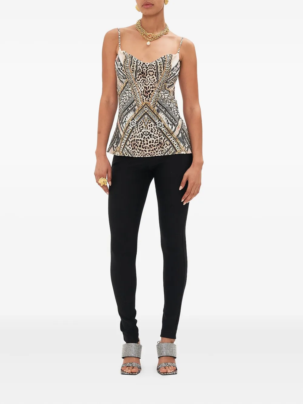 Camilla Mosaic Muse tanktop Beige