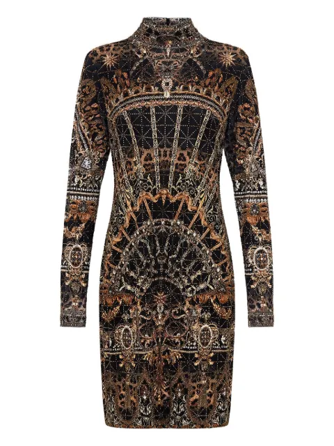 Camilla Masked Moonlight knitted mini dress