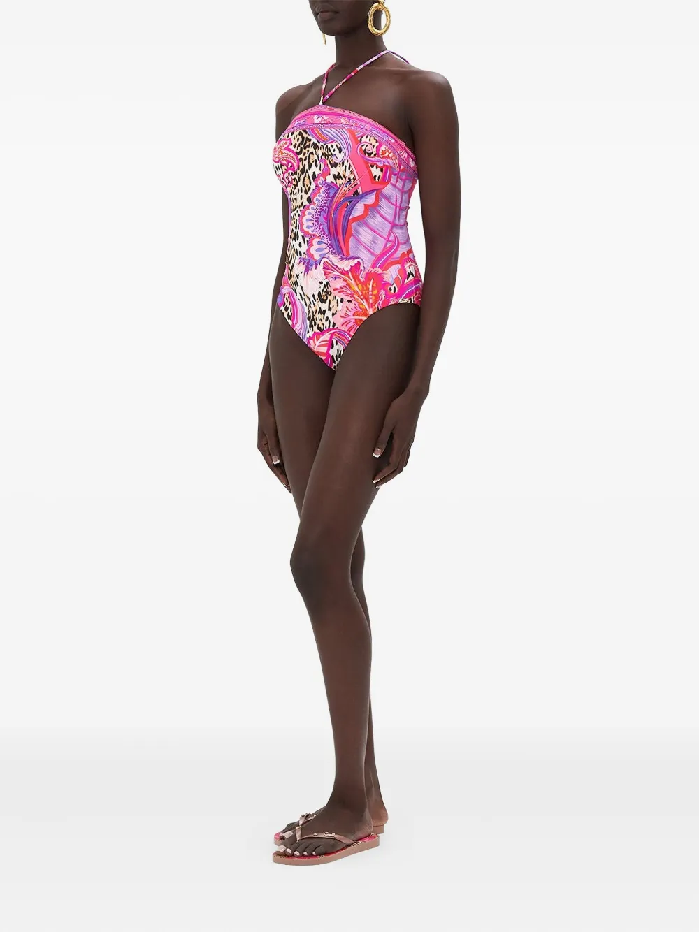 Camilla Viola badpak met halternek Roze