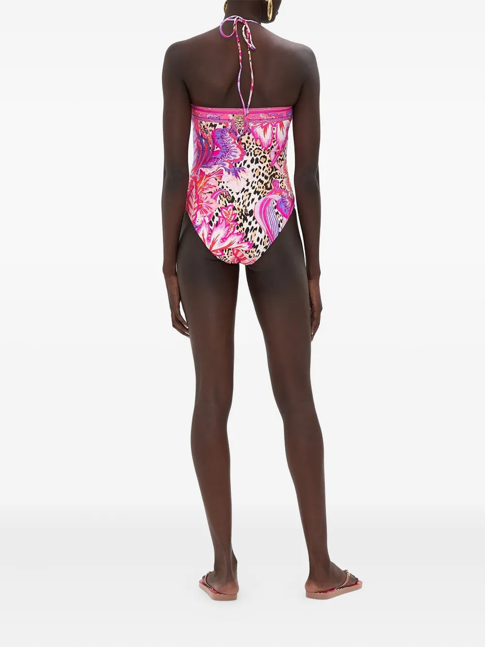 Camilla Viola badpak met halternek Roze