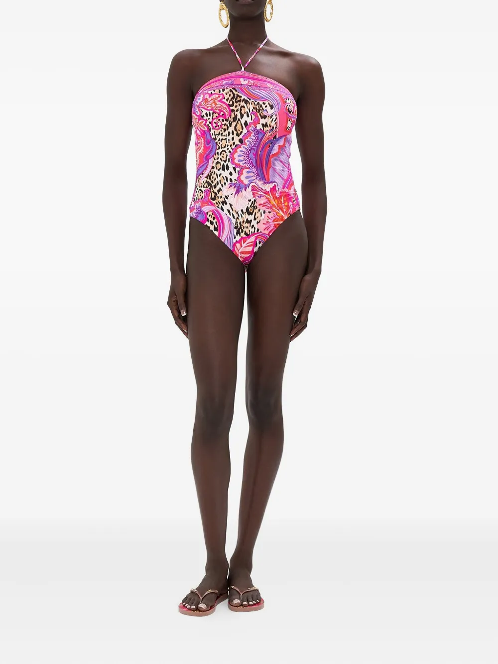 Camilla Viola badpak met halternek Roze