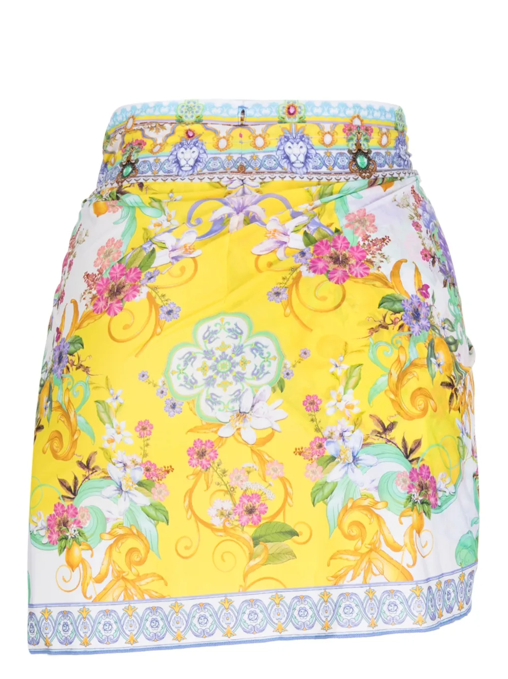 Camilla Caterina Spritz wraparound skirt - Geel