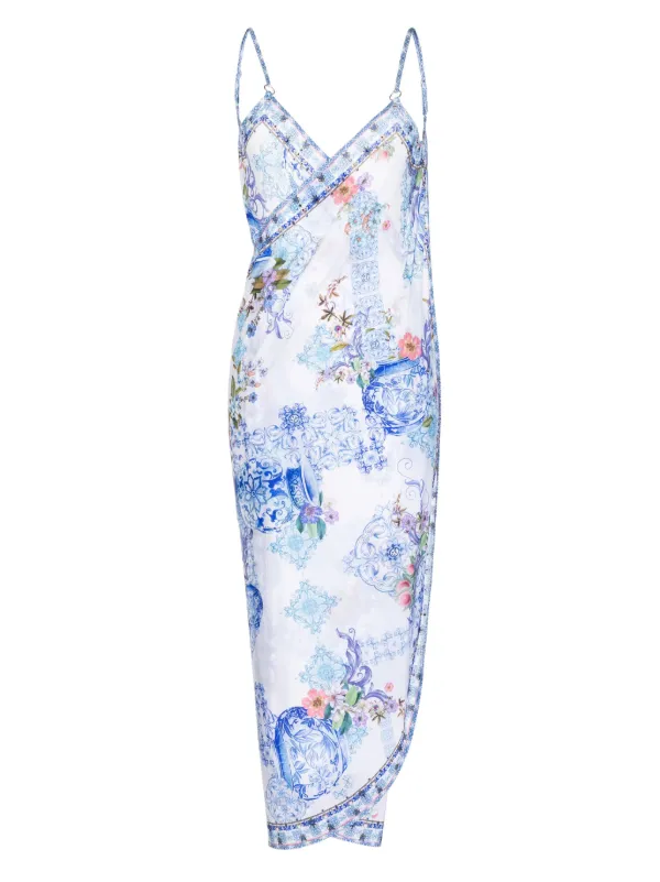 Camilla Paint Me Positano Midi Dress Farfetch