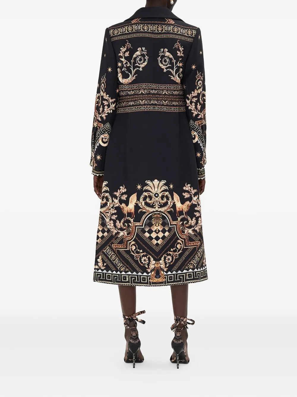 Camilla Jas met knopen aan de voorkant Zwart