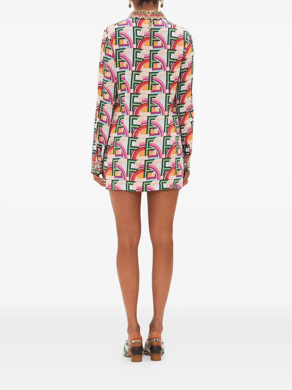 Camilla Jurk met print Roze