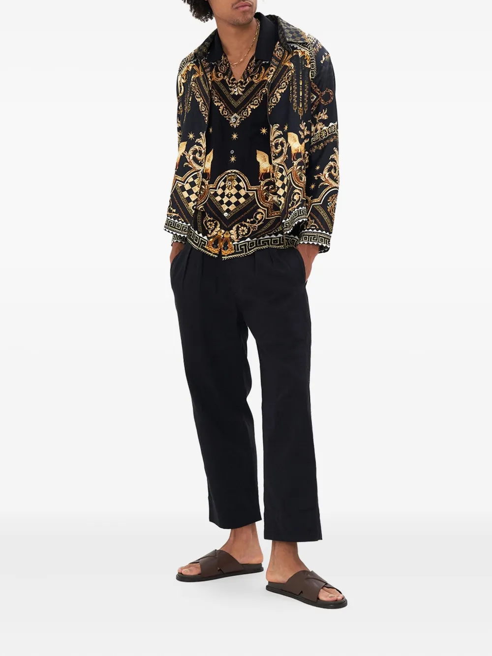 Camilla duomo dynasty crop jacket - Zwart