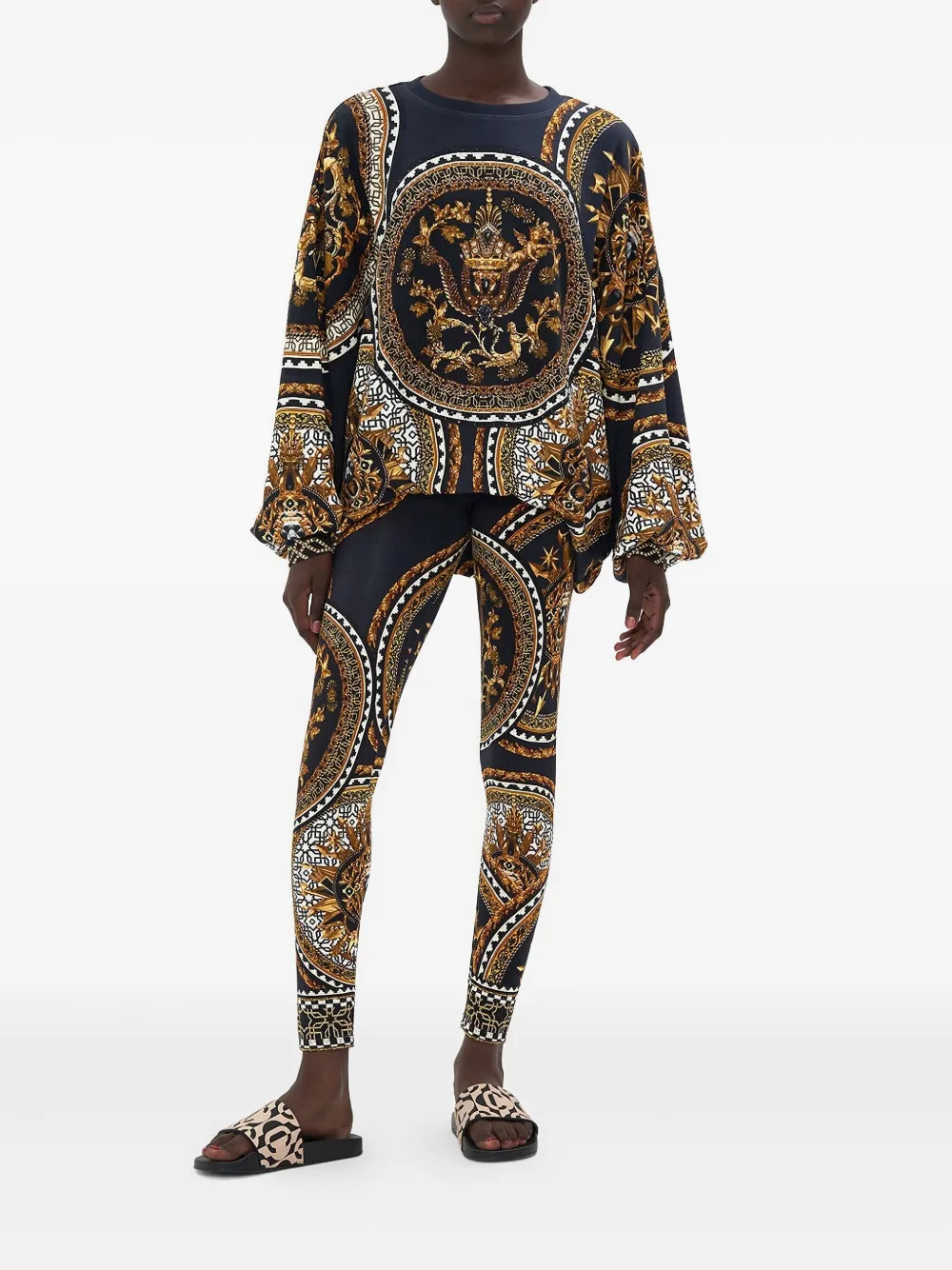 Camilla duomo kaleido legging - Zwart