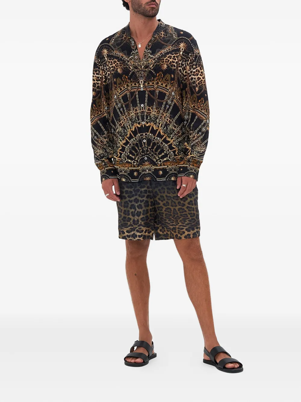 Camilla Masked Moonlight shirt - Zwart