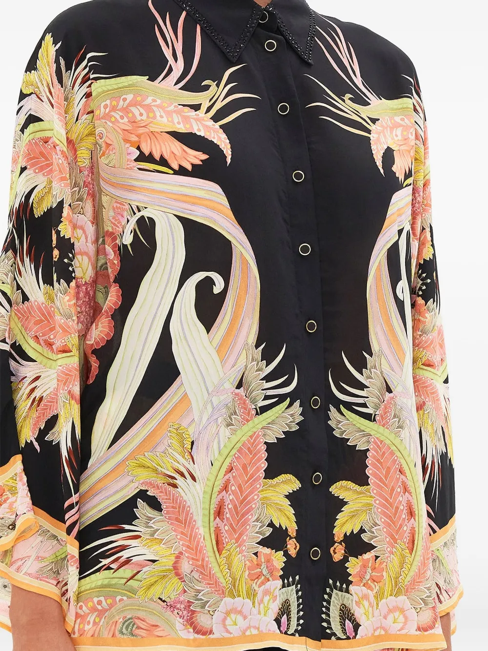 Camilla Lady of the Moon blouse Zwart