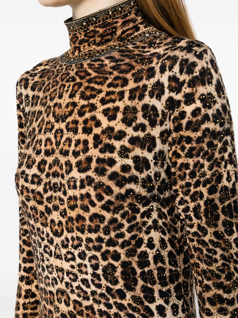 Shop Camilla Soul Of A Star Gazer Leopard-print T-shirt In Multicolour