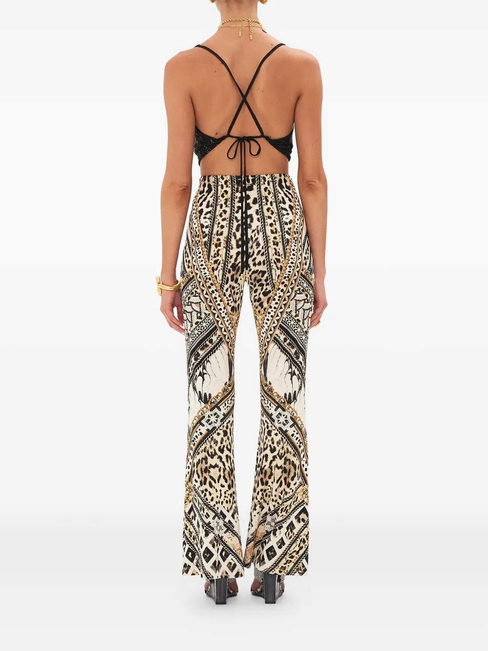 Camilla Mosaic Muse tanktop met col Zwart