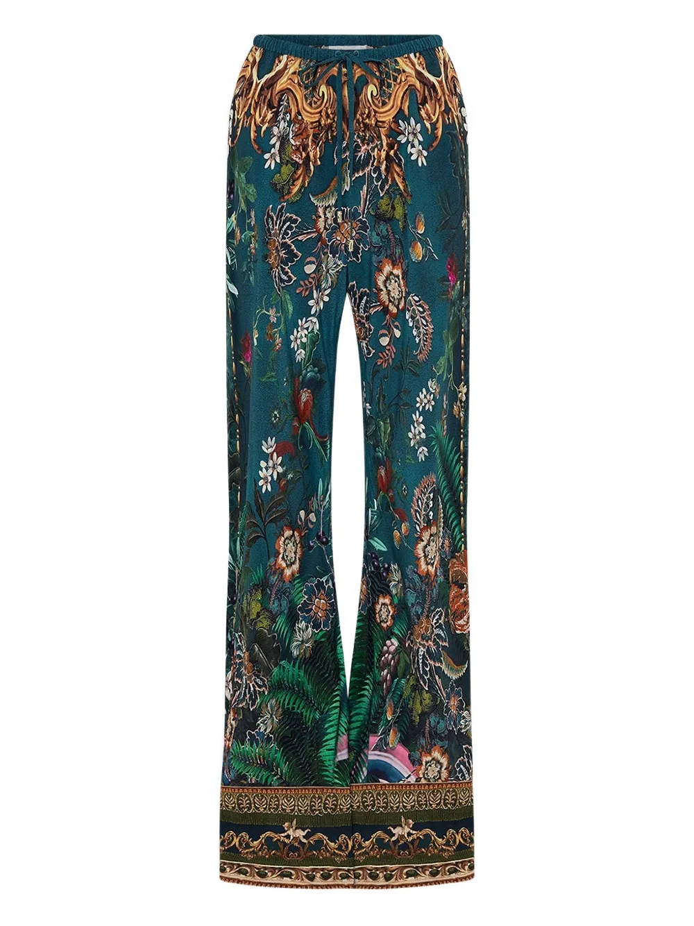 Camilla Verdis World wide-leg trousers - グリーン Camilla Verdis World wide-leg trousers - グリーン
