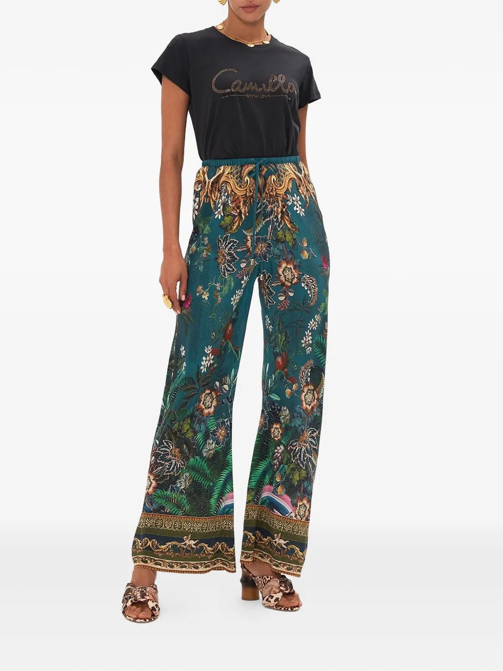 Camilla Verdis World wide-leg trousers - Groen