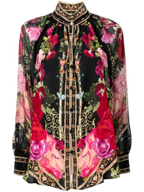 Camilla Reservation For Love silk shirt