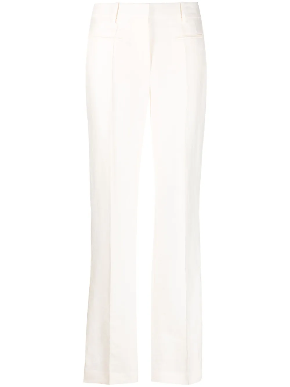 Helmut Lang slit flared trousers - Neutrals