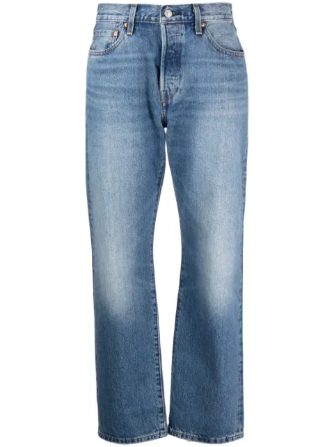Levi's high-waisted straight-leg jeans
