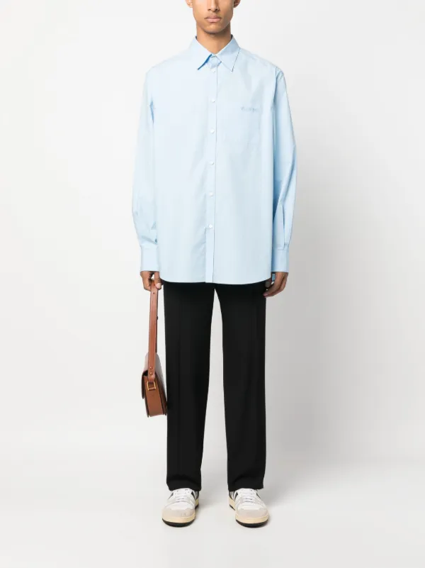 Valentino Garavani ロゴ シャツ | ブルー | FARFETCH JP