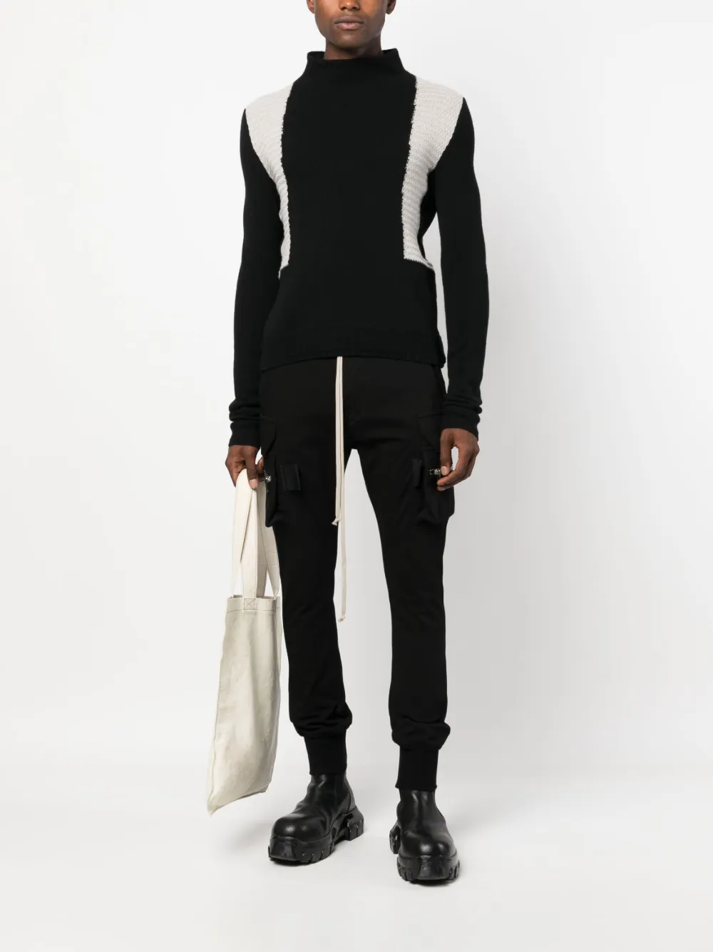 Rick Owens drawstring drop-crotch track pants | Drop-Crotch Trousers | Image 2