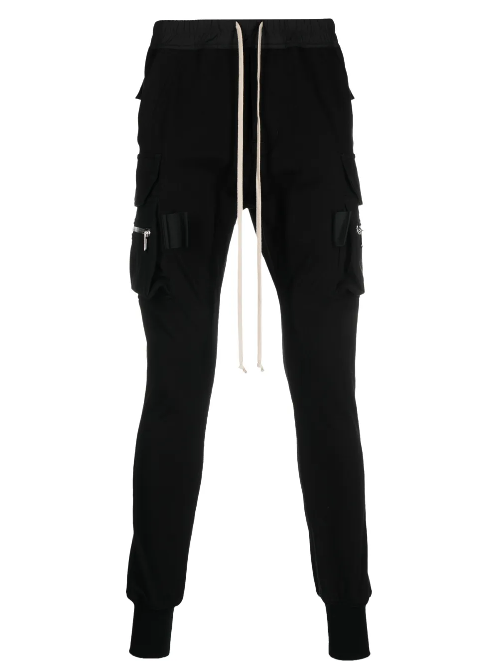 Rick Owens drawstring drop-crotch track pants | Black | Image 1