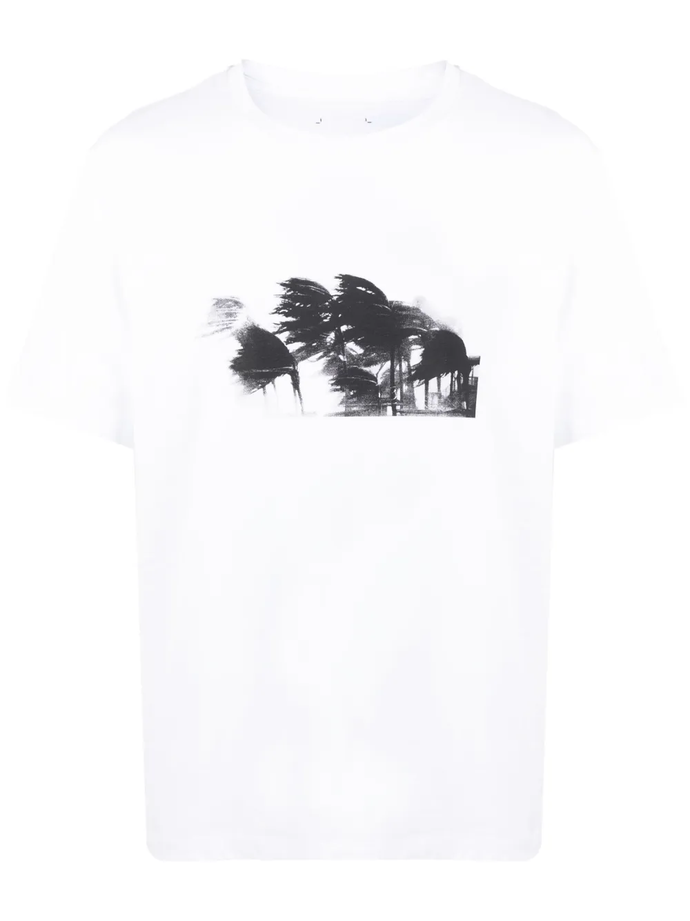 Shop Oamc Graphic-print Organic Cotton T-shirt In White