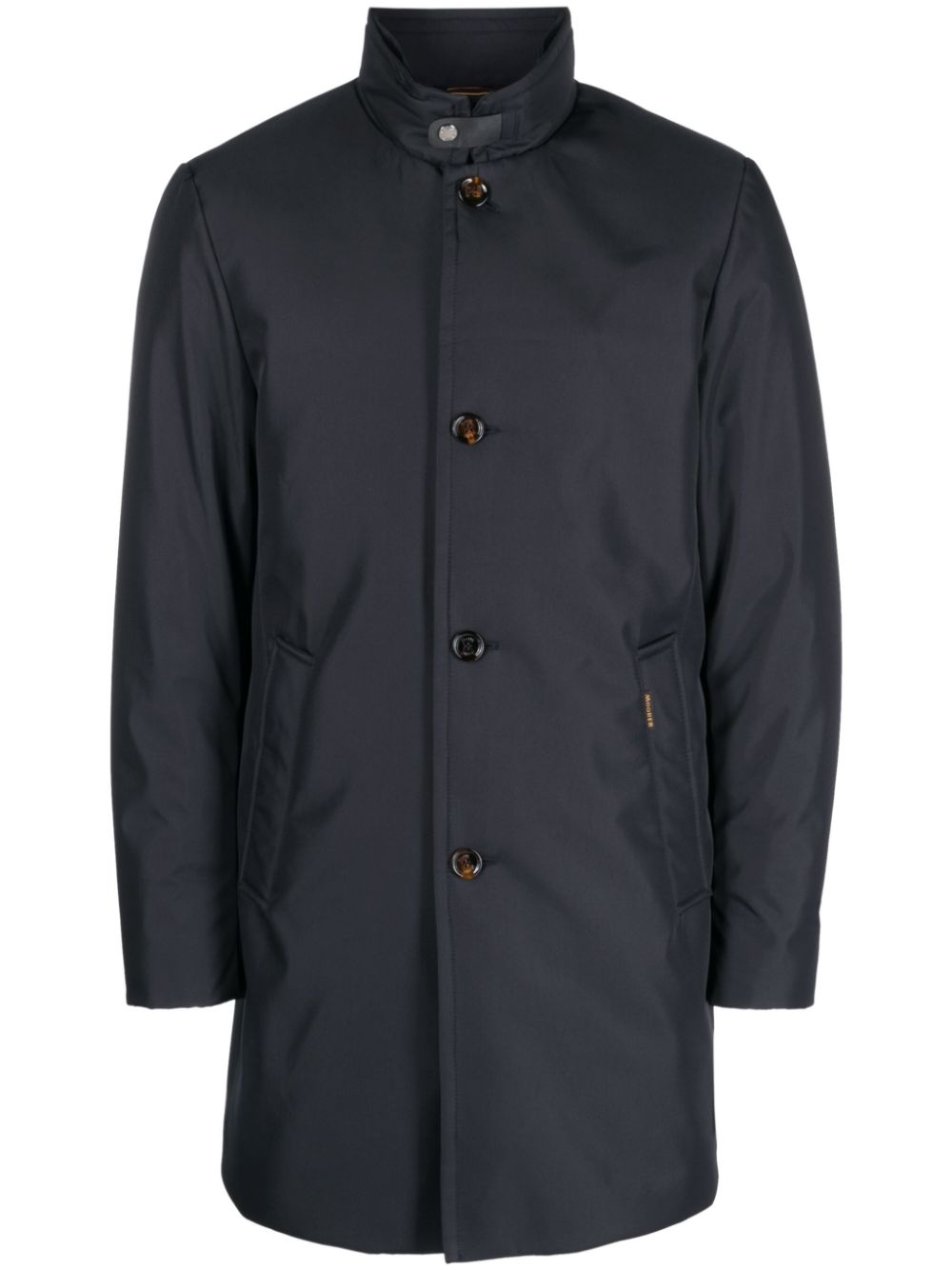 Moorer long-sleeve feather-down coat - Blue