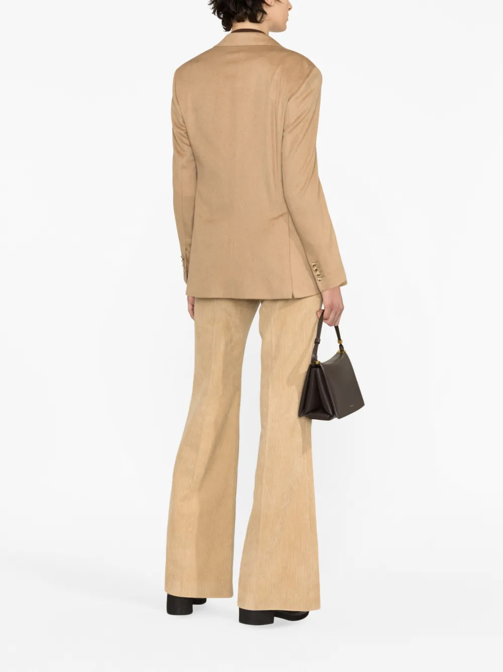 Max Mara Blazer met dubbele rij knopen Beige