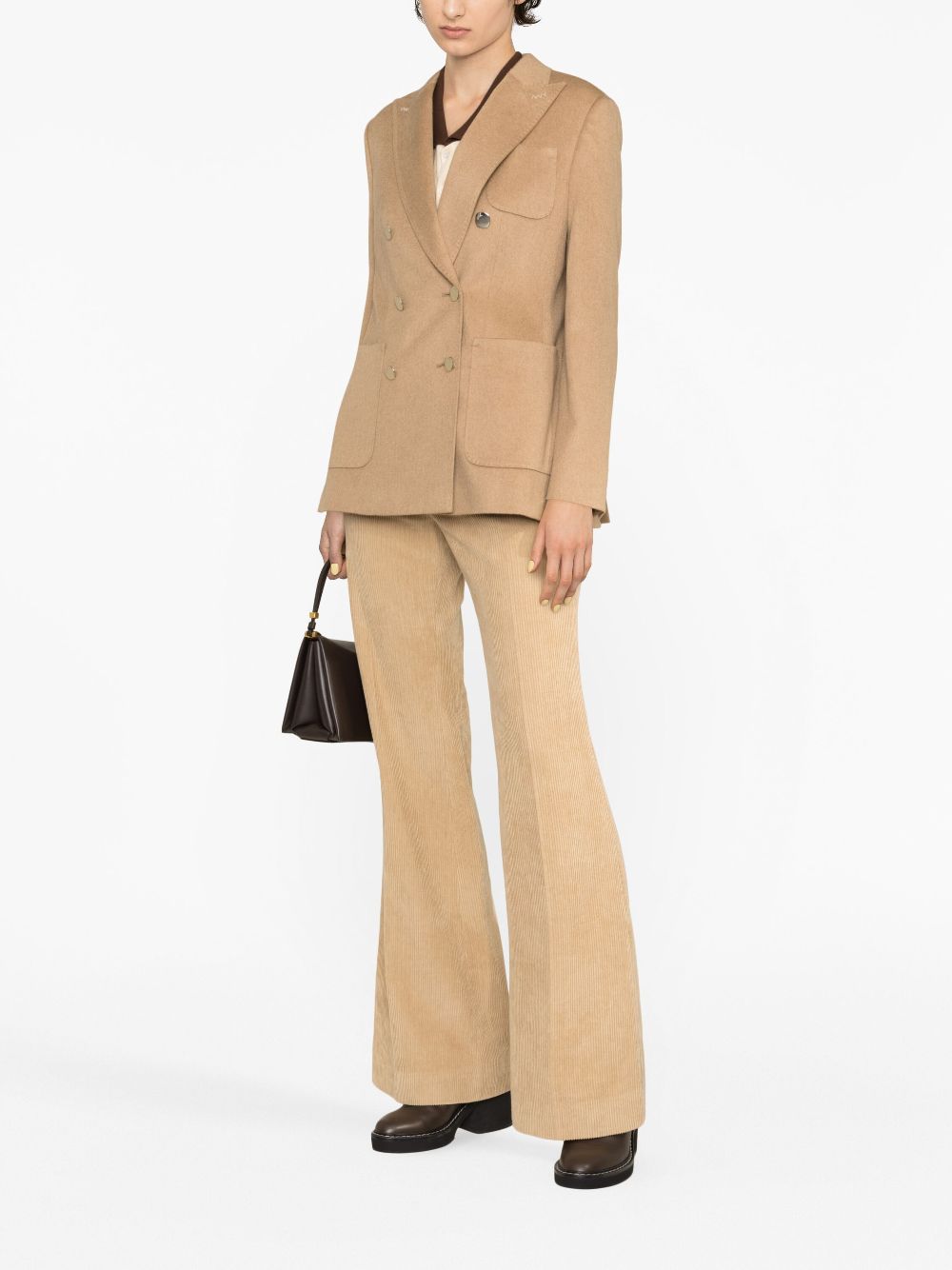 Max Mara Blazer met dubbele rij knopen - Beige