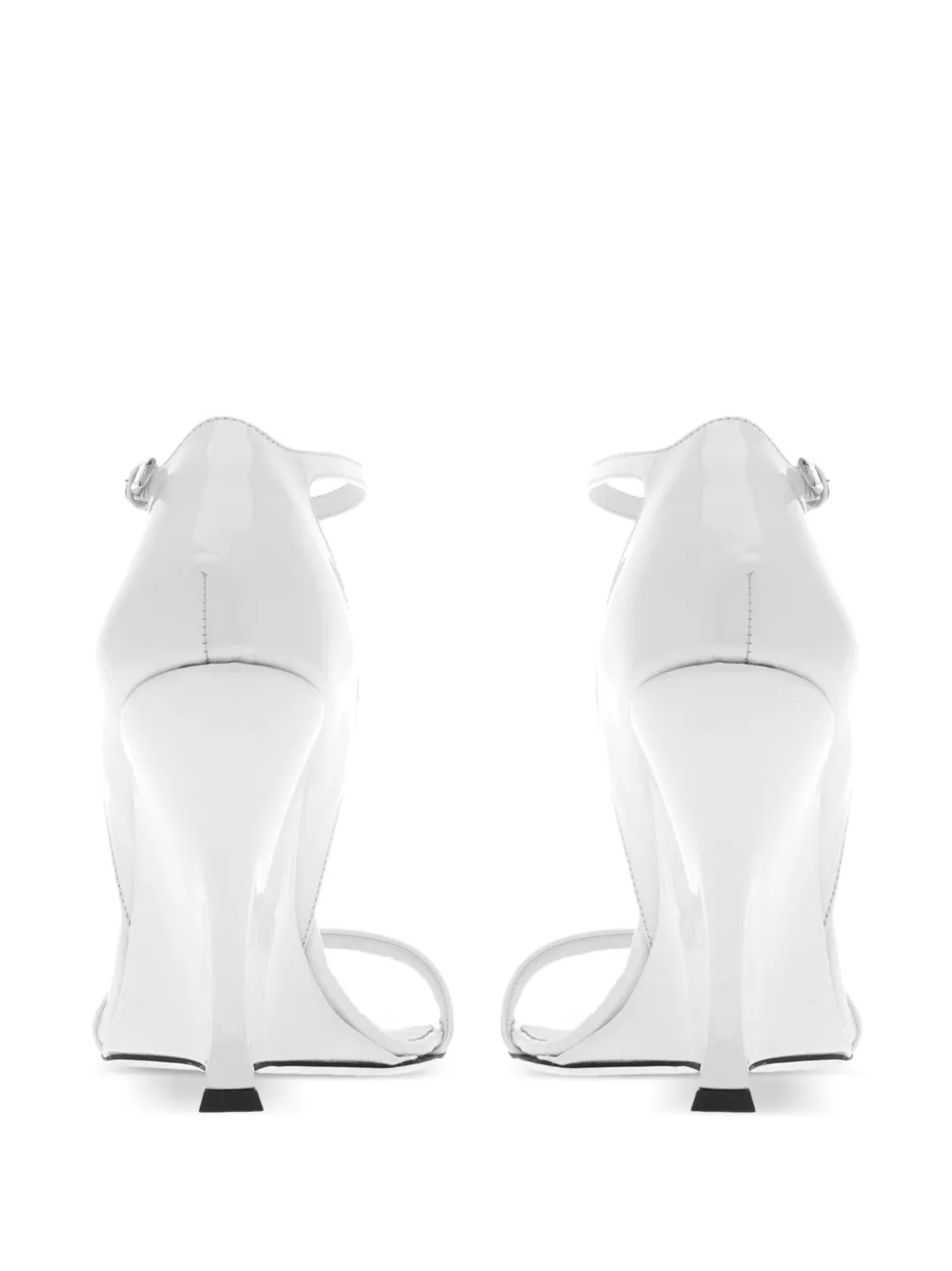 Ferragamo Sandalen met hoge sleehak Wit