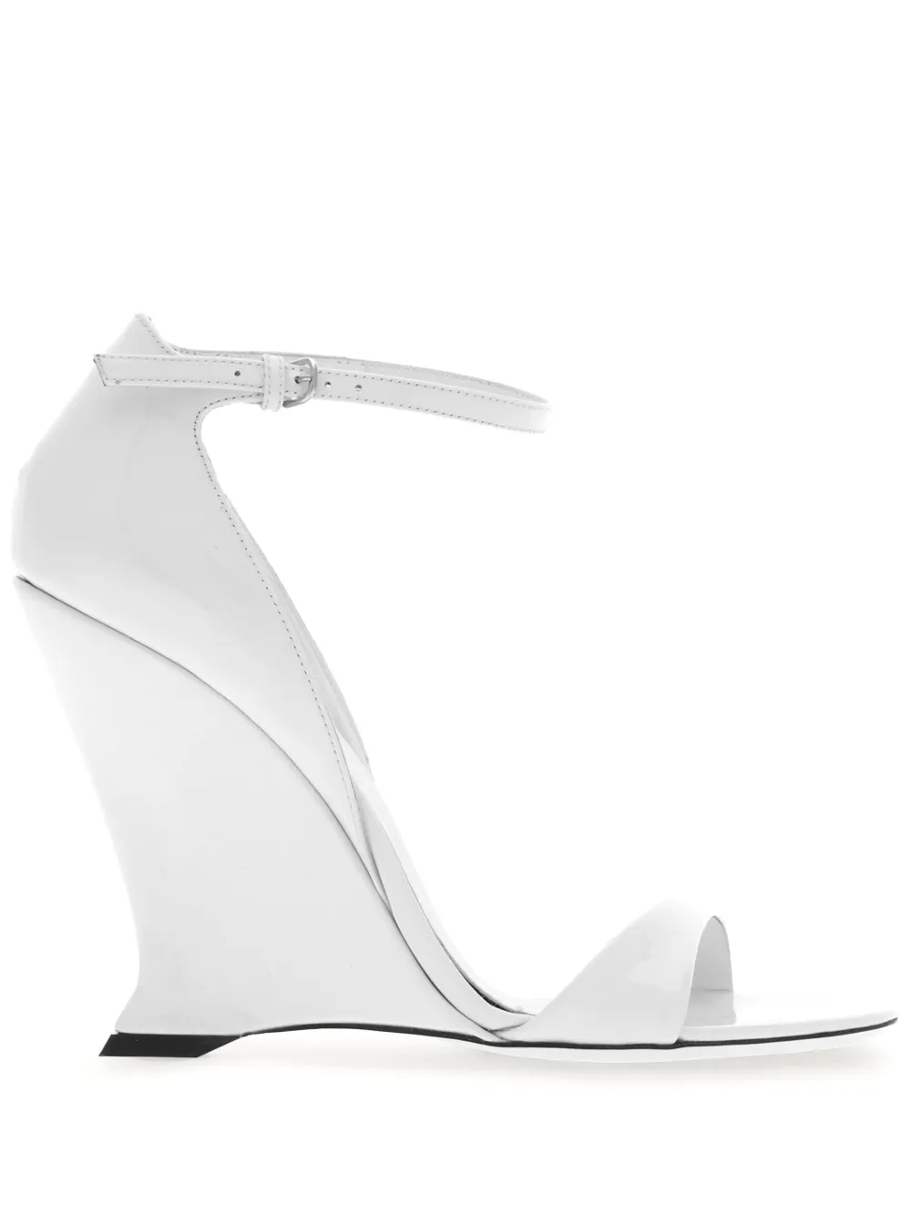 Ferragamo Sandalen met hoge sleehak Wit