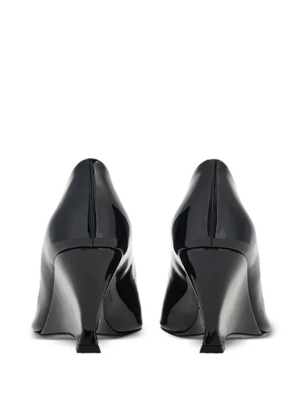 Ferragamo 70mm wedge-heel Leather Pumps | Black | FARFETCH