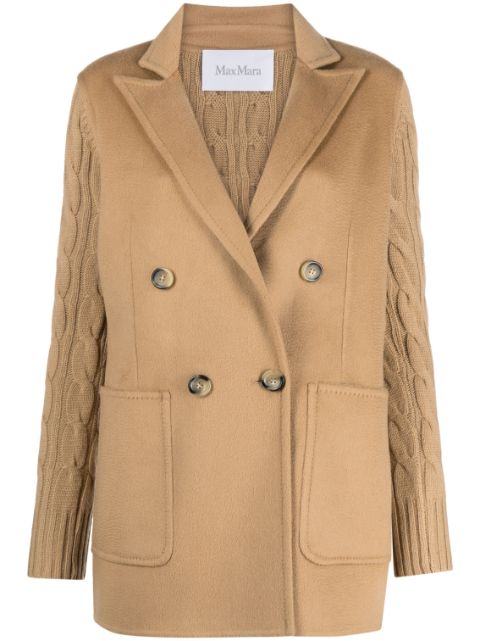 Max Mara double-breasted wool-cashmere blend coat Women