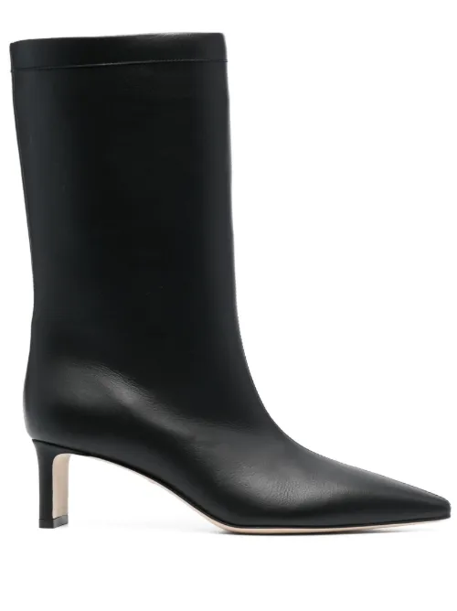 Bottines en cuir 55 mm à bout pointu - Fabiana Filippi - Modalova
