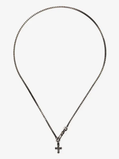 WERKSTATT:MÜNCHEN symbol cross-charm necklace