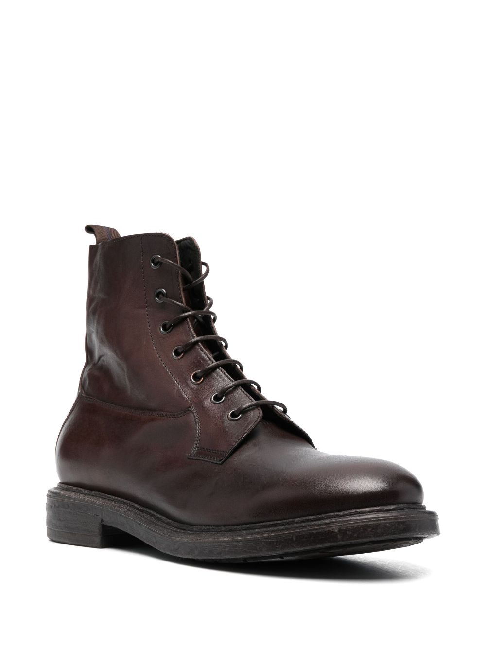 Moma Polacco lace-up leather boots - Bruin