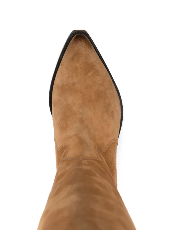 ISABEL MARANT Denvee Suede Knee-high Boots in Brown, view 4